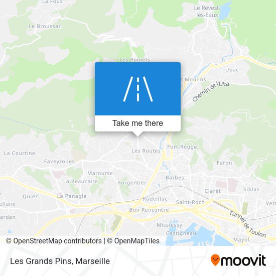 Les Grands Pins map