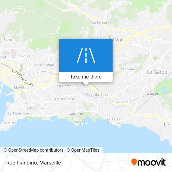 Rue Fiandino map