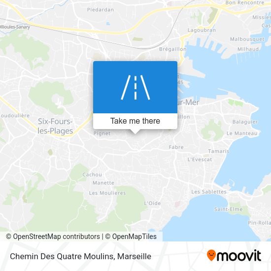 Chemin Des Quatre Moulins map