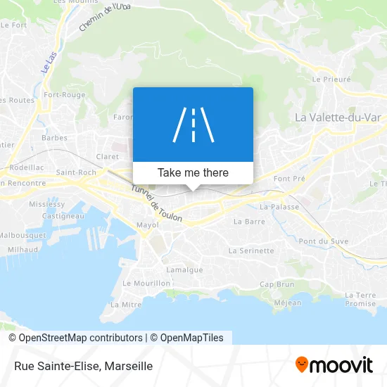 Rue Sainte-Elise map