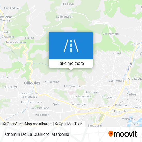 Chemin De La Clairière map