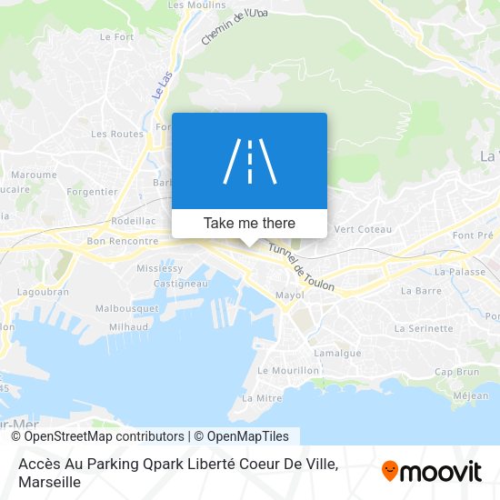 Accès Au Parking Qpark Liberté Coeur De Ville map