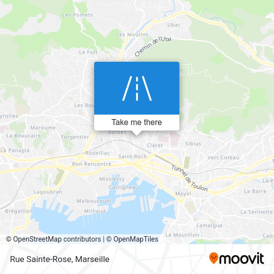 Rue Sainte-Rose map