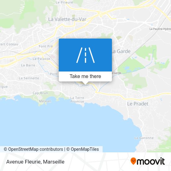 Avenue Fleurie map