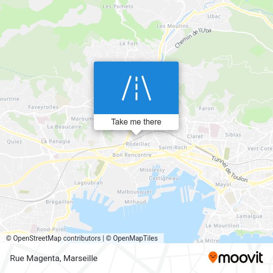 Rue Magenta map