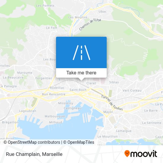 Rue Champlain map