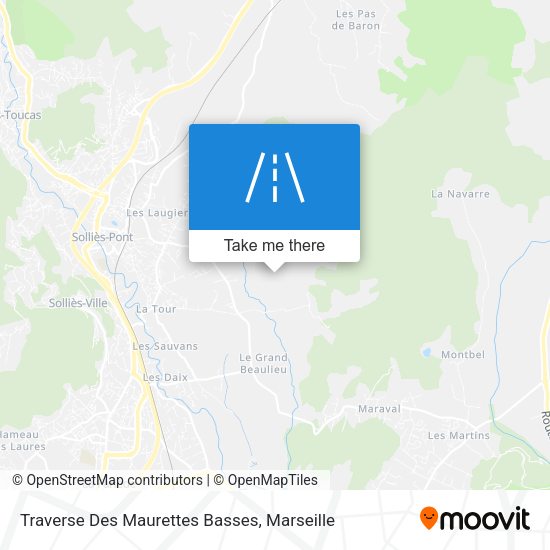 Traverse Des Maurettes Basses map