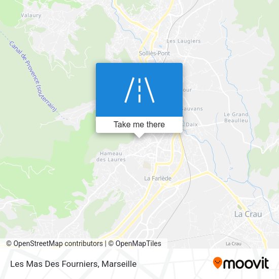Les Mas Des Fourniers map