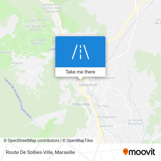 Route De Sollies-Ville map