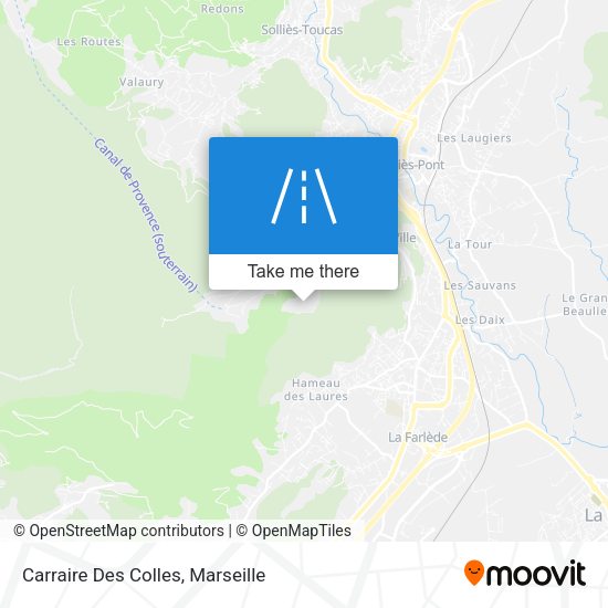 Carraire Des Colles map
