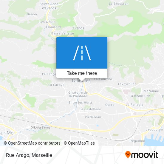 Rue Arago map