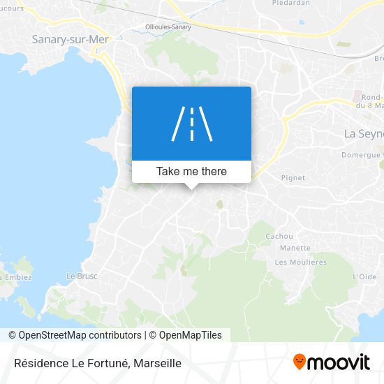 Résidence Le Fortuné map