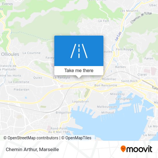 Chemin Arthur map