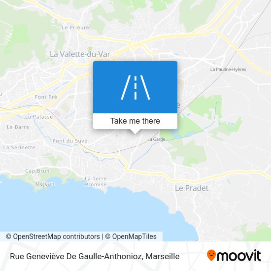 Rue Geneviève De Gaulle-Anthonioz map