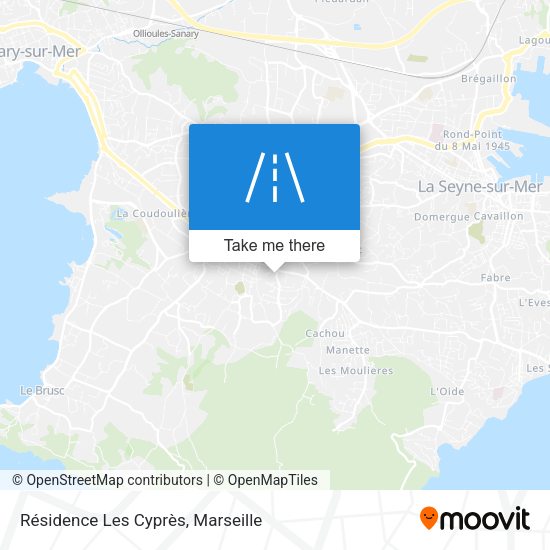 Résidence Les Cyprès map