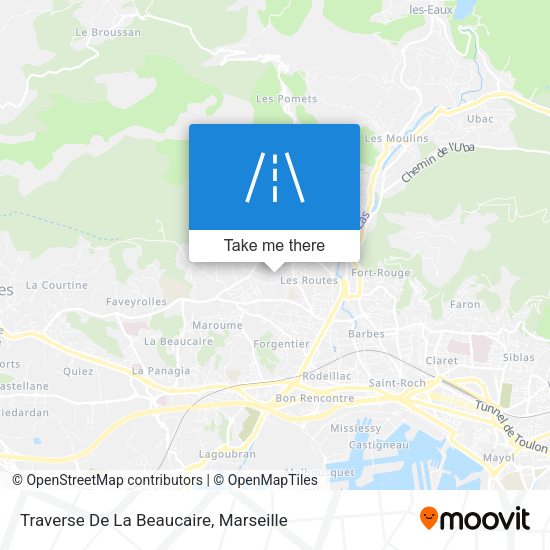 Traverse De La Beaucaire map