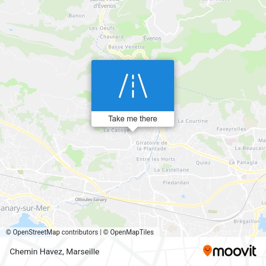 Chemin Havez map
