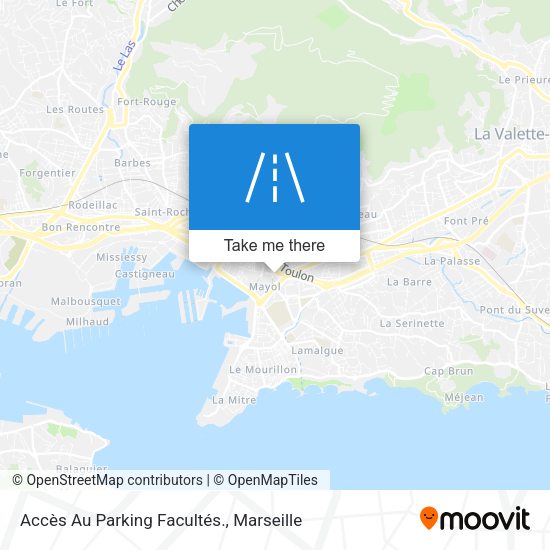 Accès Au Parking Facultés. map