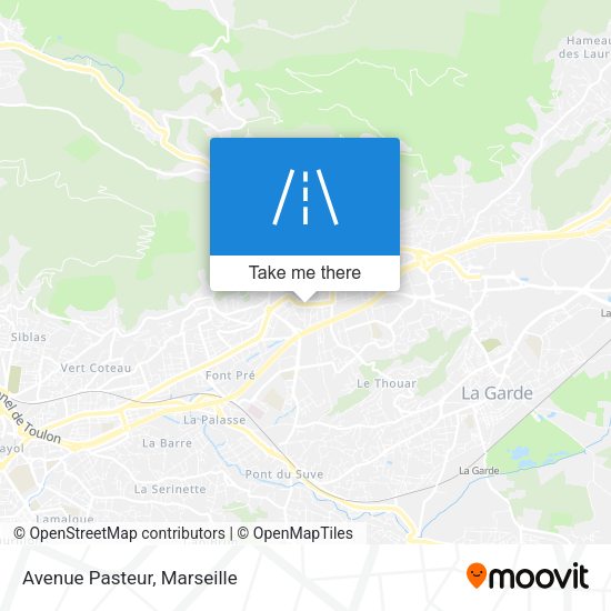 Avenue Pasteur map