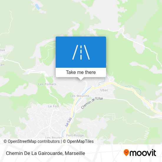Chemin De La Gairouarde map