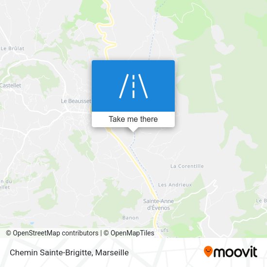 Chemin Sainte-Brigitte map