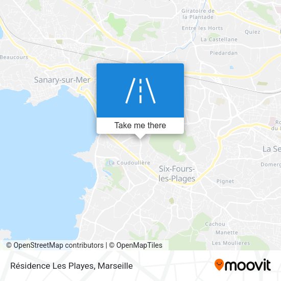 Résidence Les Playes map