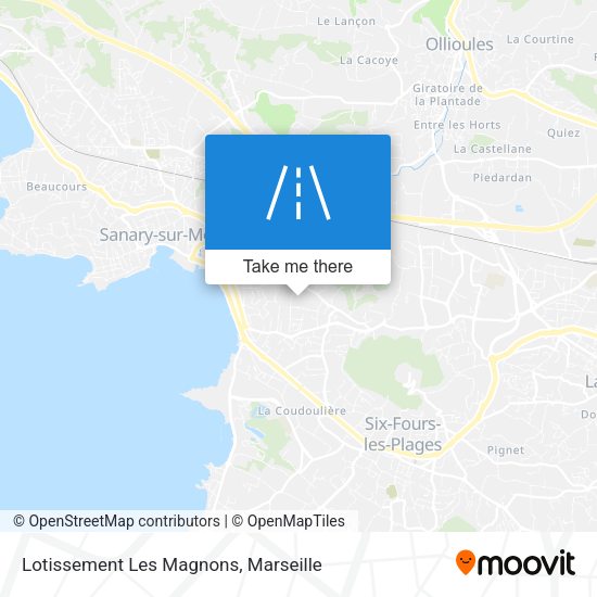 Lotissement Les Magnons map