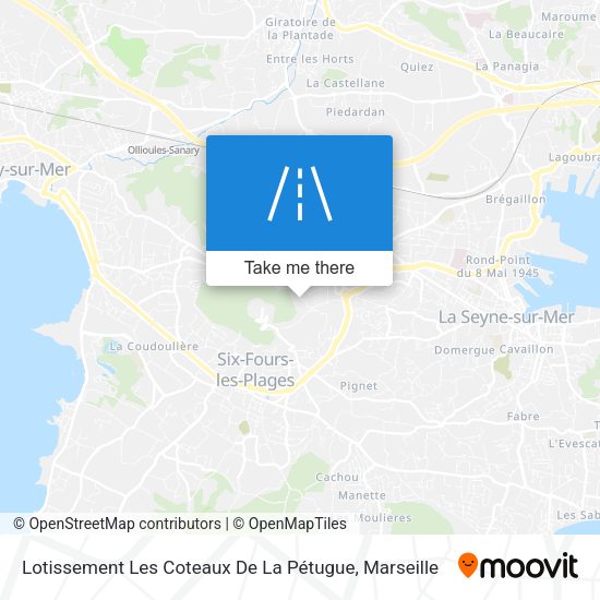 Lotissement Les Coteaux De La Pétugue map