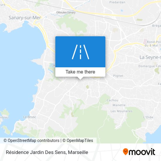 Résidence Jardin Des Sens map