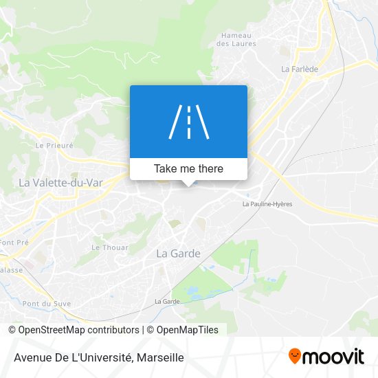 Avenue De L'Université map