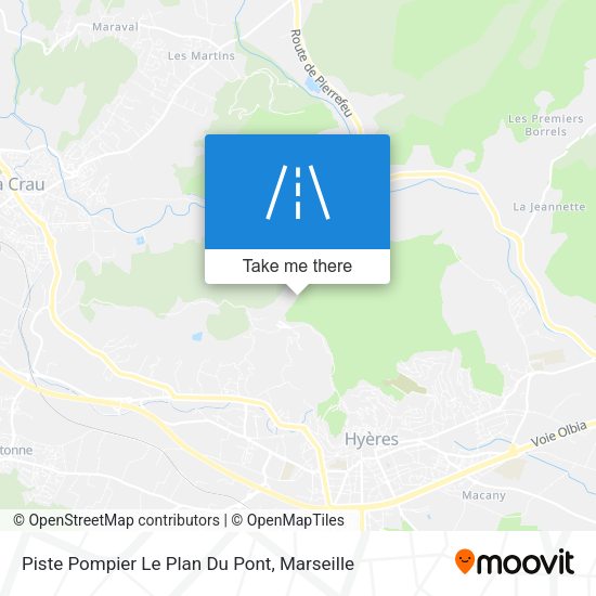 Piste Pompier Le Plan Du Pont map