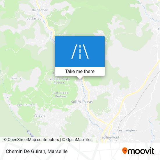 Chemin De Guiran map
