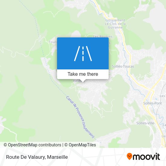 Route De Valaury map