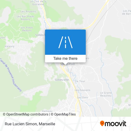 Rue Lucien Simon map