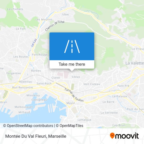 Montée Du Val Fleuri map