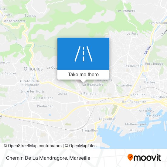 Chemin De La Mandragore map