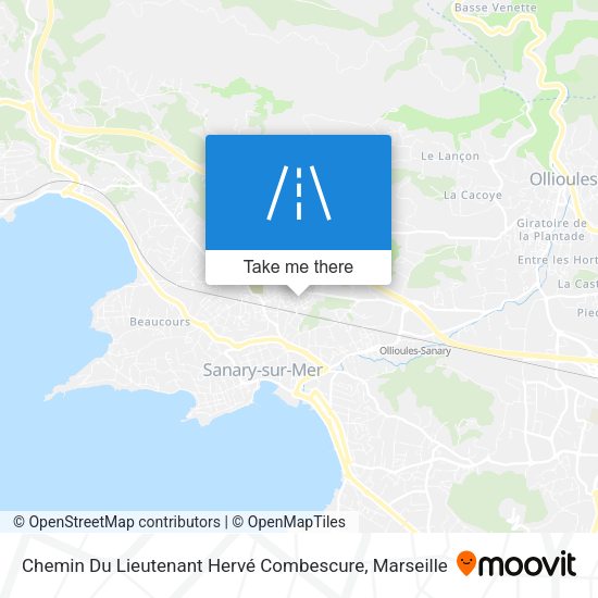 Chemin Du Lieutenant Hervé Combescure map