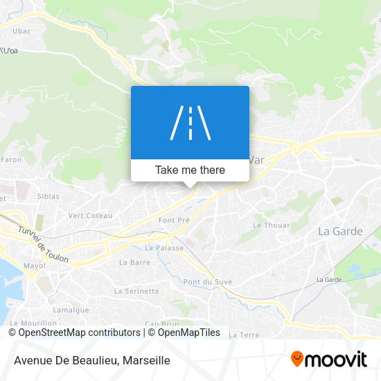 Avenue De Beaulieu map