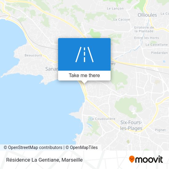 Résidence La Gentiane map