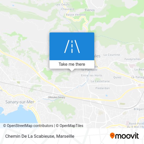 Chemin De La Scabieuse map