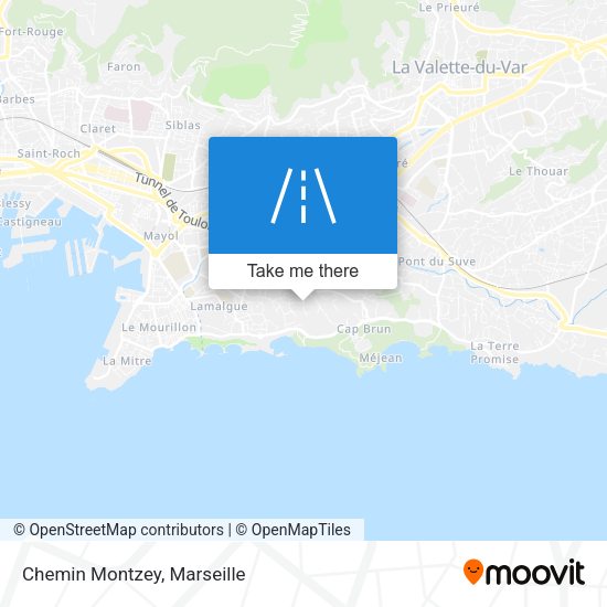 Chemin Montzey map