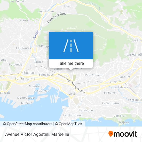 Avenue Victor Agostini map