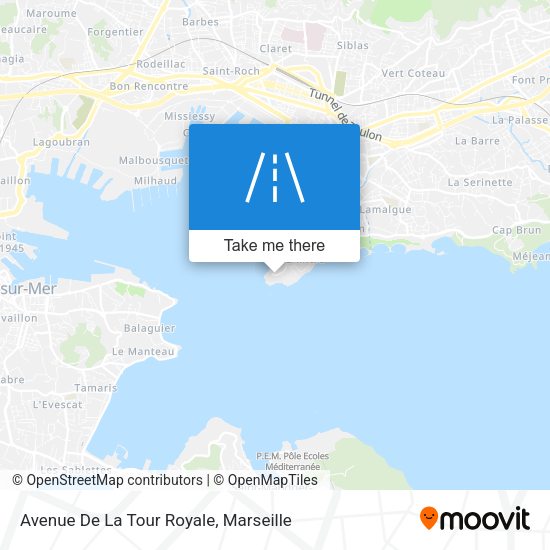 Avenue De La Tour Royale map