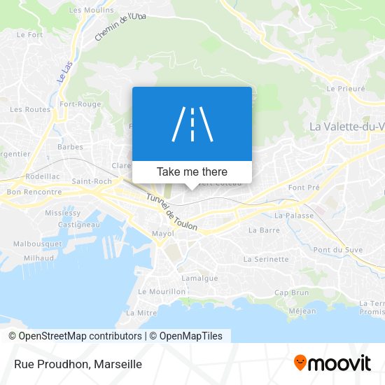 Rue Proudhon map