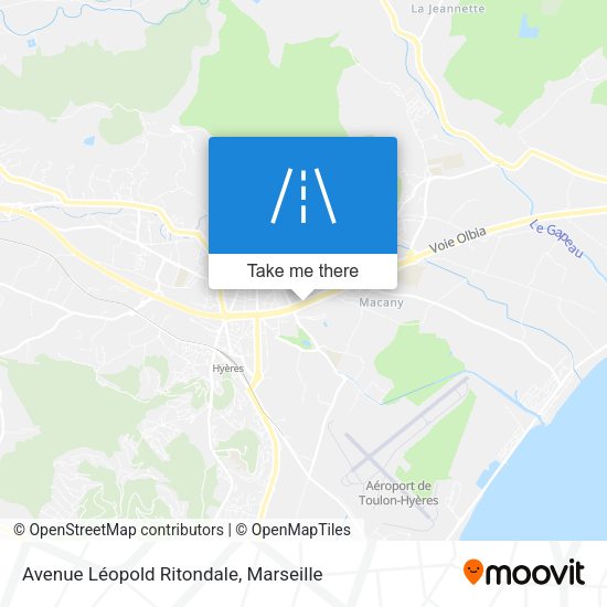 Avenue Léopold Ritondale map