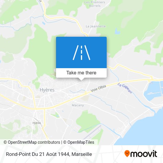 Rond-Point Du 21 Août 1944 map