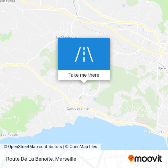 Route De La Benoîte map