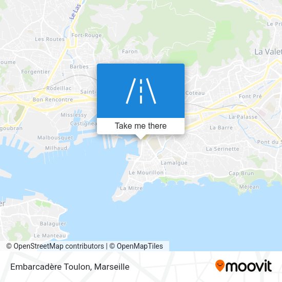 Embarcadère Toulon map