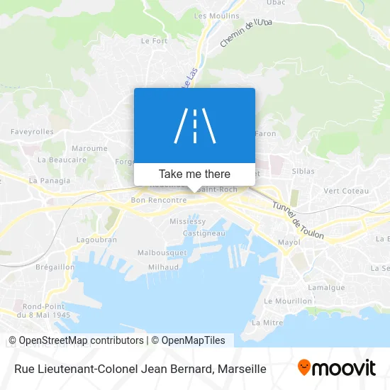 Rue Lieutenant-Colonel Jean Bernard map