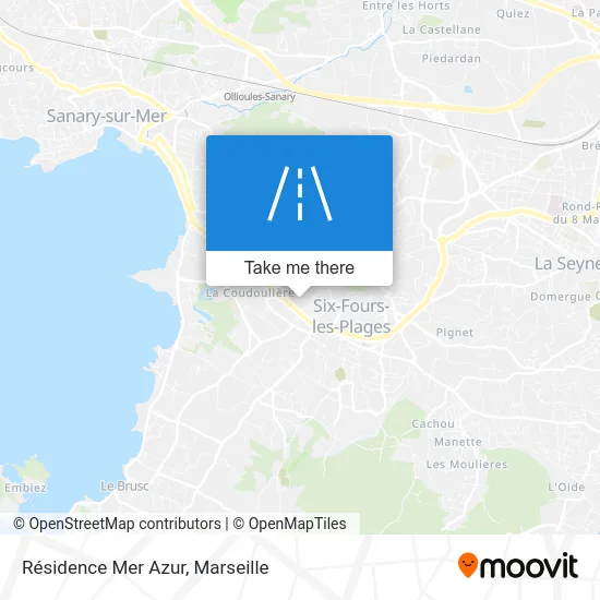 Résidence Mer Azur map